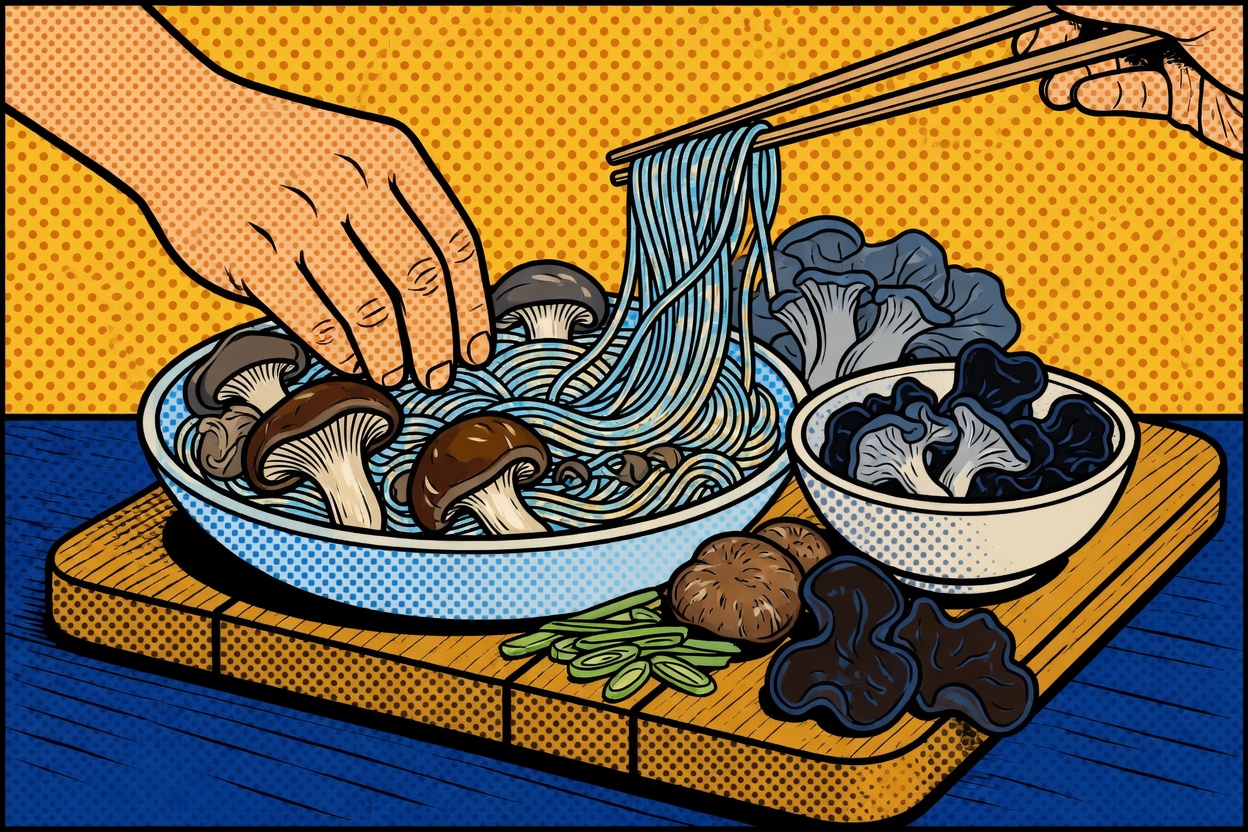 Beoseot Bokkeum — Mushroom Stir-Fry